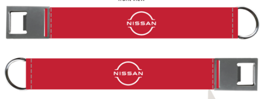 Imagen de LLAVERO DESTAPADOR NISSAN TELA ROJO