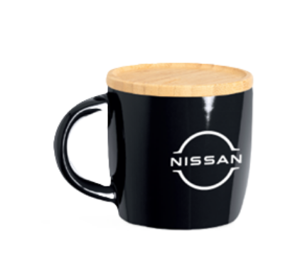Imagen de TAZA NISSAN PORTAVASO BAMBU NGR 350ML