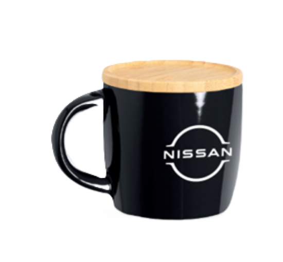 Imagen de TAZA NISSAN PORTAVASO BAMBU NGR 350ML